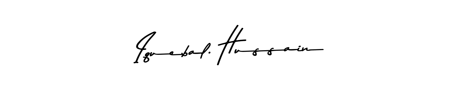 How to make Iquebal. Hussain name signature. Use Asem Kandis PERSONAL USE style for creating short signs online. This is the latest handwritten sign. Iquebal. Hussain signature style 9 images and pictures png