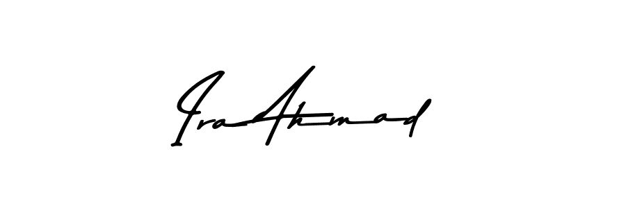 Use a signature maker to create a handwritten signature online. With this signature software, you can design (Asem Kandis PERSONAL USE) your own signature for name Ira Ahmad. Ira Ahmad signature style 9 images and pictures png