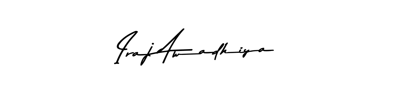 Iraj Awadhiya stylish signature style. Best Handwritten Sign (Asem Kandis PERSONAL USE) for my name. Handwritten Signature Collection Ideas for my name Iraj Awadhiya. Iraj Awadhiya signature style 9 images and pictures png