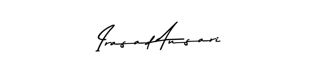 Similarly Asem Kandis PERSONAL USE is the best handwritten signature design. Signature creator online .You can use it as an online autograph creator for name Irasad Ansari. Irasad Ansari signature style 9 images and pictures png