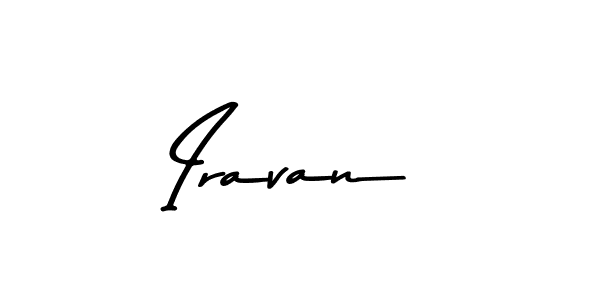 Design your own signature with our free online signature maker. With this signature software, you can create a handwritten (Asem Kandis PERSONAL USE) signature for name Iravan. Iravan signature style 9 images and pictures png