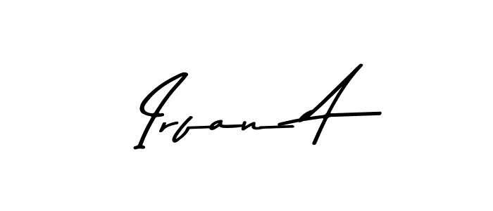 You should practise on your own different ways (Asem Kandis PERSONAL USE) to write your name (Irfan A) in signature. don't let someone else do it for you. Irfan A signature style 9 images and pictures png