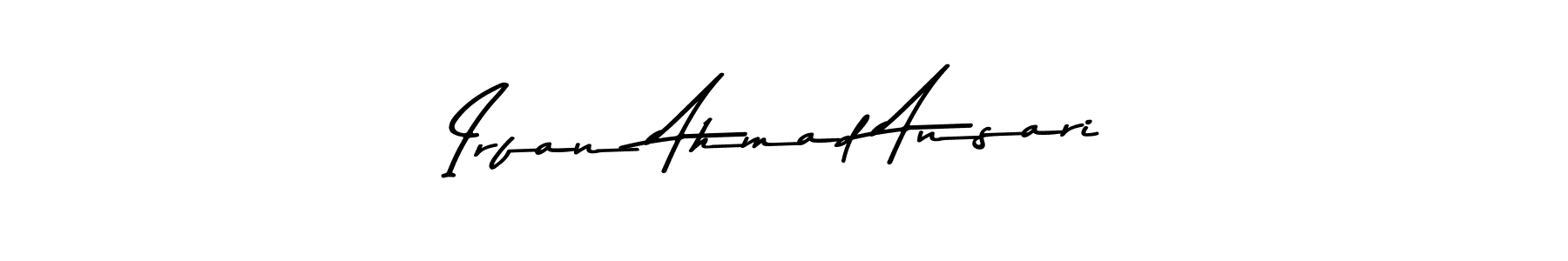 Make a beautiful signature design for name Irfan Ahmad Ansari. With this signature (Asem Kandis PERSONAL USE) style, you can create a handwritten signature for free. Irfan Ahmad Ansari signature style 9 images and pictures png