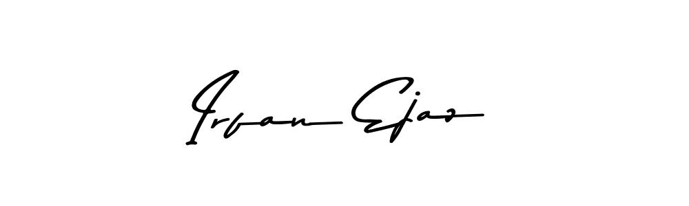 Create a beautiful signature design for name Irfan Ejaz. With this signature (Asem Kandis PERSONAL USE) fonts, you can make a handwritten signature for free. Irfan Ejaz signature style 9 images and pictures png