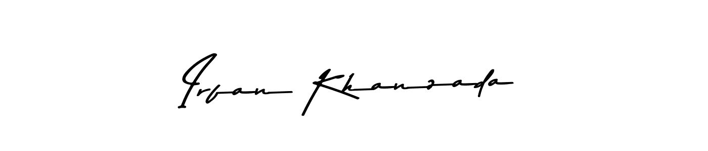 Create a beautiful signature design for name Irfan Khanzada. With this signature (Asem Kandis PERSONAL USE) fonts, you can make a handwritten signature for free. Irfan Khanzada signature style 9 images and pictures png