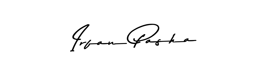 How to make Irfan Pasha name signature. Use Asem Kandis PERSONAL USE style for creating short signs online. This is the latest handwritten sign. Irfan Pasha signature style 9 images and pictures png