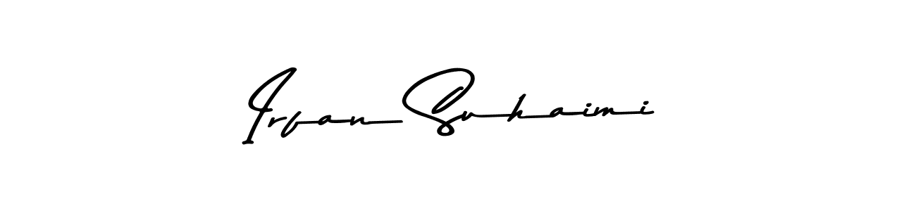 How to make Irfan Suhaimi name signature. Use Asem Kandis PERSONAL USE style for creating short signs online. This is the latest handwritten sign. Irfan Suhaimi signature style 9 images and pictures png