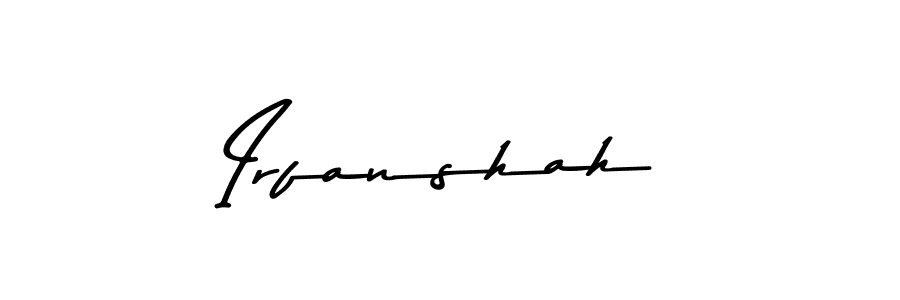 Create a beautiful signature design for name Irfanshah. With this signature (Asem Kandis PERSONAL USE) fonts, you can make a handwritten signature for free. Irfanshah signature style 9 images and pictures png