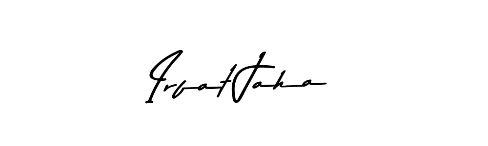 Irfat Jaha stylish signature style. Best Handwritten Sign (Asem Kandis PERSONAL USE) for my name. Handwritten Signature Collection Ideas for my name Irfat Jaha. Irfat Jaha signature style 9 images and pictures png