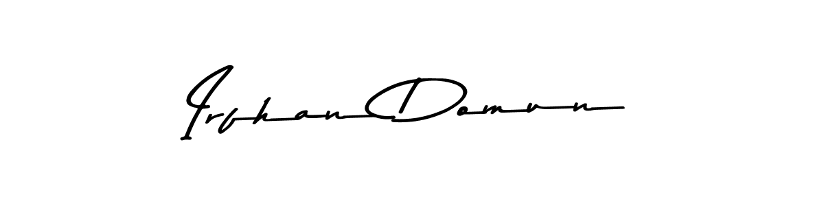Irfhan Domun stylish signature style. Best Handwritten Sign (Asem Kandis PERSONAL USE) for my name. Handwritten Signature Collection Ideas for my name Irfhan Domun. Irfhan Domun signature style 9 images and pictures png