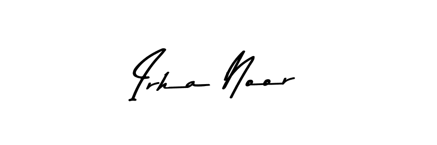 How to make Irha Noor name signature. Use Asem Kandis PERSONAL USE style for creating short signs online. This is the latest handwritten sign. Irha Noor signature style 9 images and pictures png