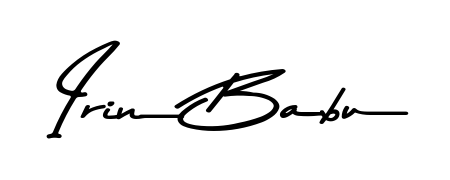 Create a beautiful signature design for name Irin Babu. With this signature (Asem Kandis PERSONAL USE) fonts, you can make a handwritten signature for free. Irin Babu signature style 9 images and pictures png