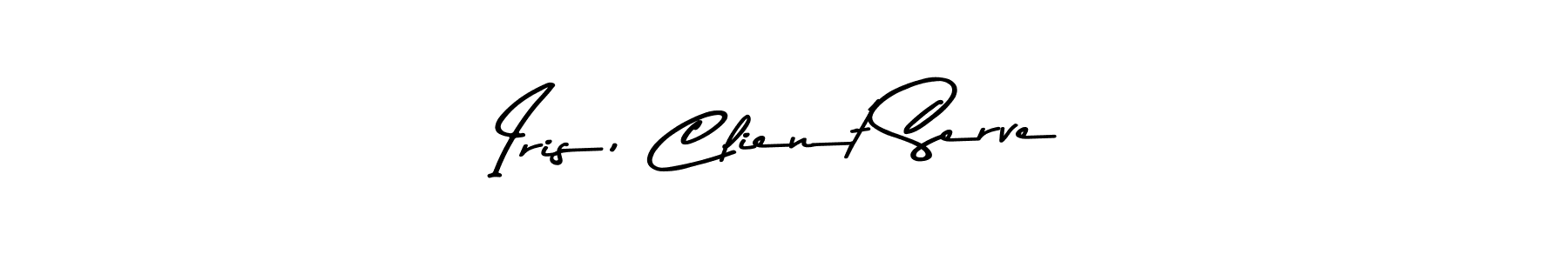 Make a beautiful signature design for name Iris, Client Serve. Use this online signature maker to create a handwritten signature for free. Iris, Client Serve signature style 9 images and pictures png