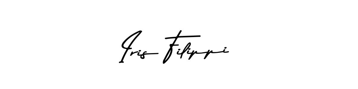 Create a beautiful signature design for name Iris Filippi. With this signature (Asem Kandis PERSONAL USE) fonts, you can make a handwritten signature for free. Iris Filippi signature style 9 images and pictures png