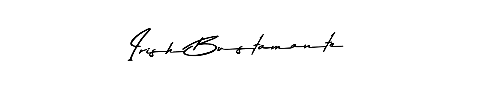 How to make Irish Bustamante name signature. Use Asem Kandis PERSONAL USE style for creating short signs online. This is the latest handwritten sign. Irish Bustamante signature style 9 images and pictures png