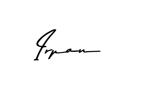 Create a beautiful signature design for name Irpan. With this signature (Asem Kandis PERSONAL USE) fonts, you can make a handwritten signature for free. Irpan signature style 9 images and pictures png