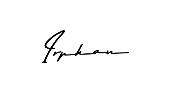 Design your own signature with our free online signature maker. With this signature software, you can create a handwritten (Asem Kandis PERSONAL USE) signature for name Irphan. Irphan signature style 9 images and pictures png