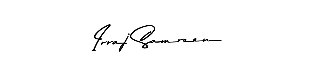 How to Draw Irraj Samreen signature style? Asem Kandis PERSONAL USE is a latest design signature styles for name Irraj Samreen. Irraj Samreen signature style 9 images and pictures png