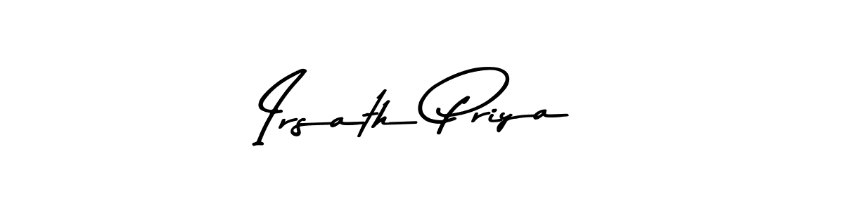 Make a beautiful signature design for name Irsath Priya. Use this online signature maker to create a handwritten signature for free. Irsath Priya signature style 9 images and pictures png