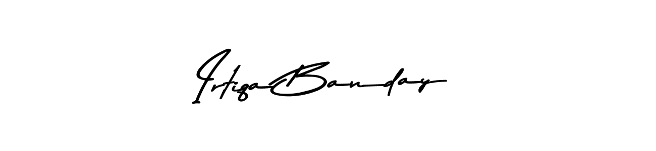 This is the best signature style for the Irtiqa Banday name. Also you like these signature font (Asem Kandis PERSONAL USE). Mix name signature. Irtiqa Banday signature style 9 images and pictures png