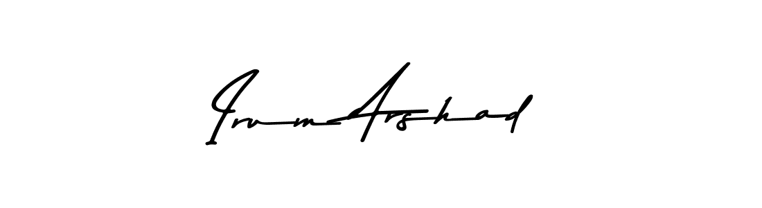 Design your own signature with our free online signature maker. With this signature software, you can create a handwritten (Asem Kandis PERSONAL USE) signature for name Irum Arshad. Irum Arshad signature style 9 images and pictures png