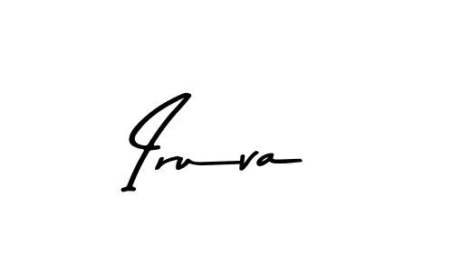 Create a beautiful signature design for name Iruva. With this signature (Asem Kandis PERSONAL USE) fonts, you can make a handwritten signature for free. Iruva signature style 9 images and pictures png