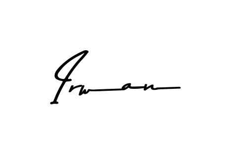 Design your own signature with our free online signature maker. With this signature software, you can create a handwritten (Asem Kandis PERSONAL USE) signature for name Irwan. Irwan signature style 9 images and pictures png