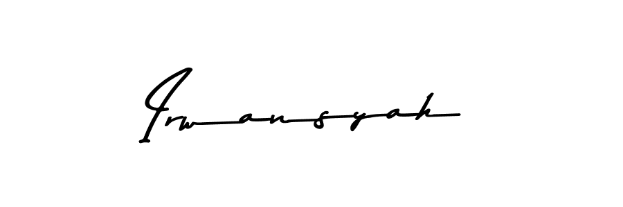 Make a beautiful signature design for name Irwansyah. With this signature (Asem Kandis PERSONAL USE) style, you can create a handwritten signature for free. Irwansyah signature style 9 images and pictures png