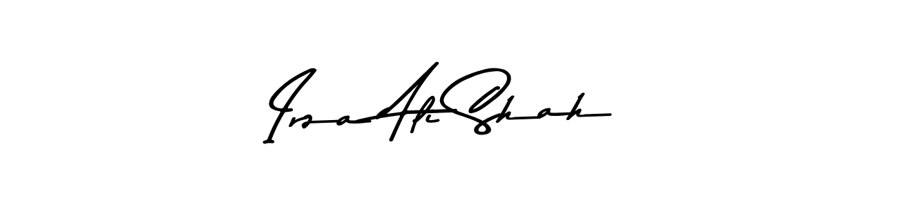 Create a beautiful signature design for name Irza Ali Shah. With this signature (Asem Kandis PERSONAL USE) fonts, you can make a handwritten signature for free. Irza Ali Shah signature style 9 images and pictures png