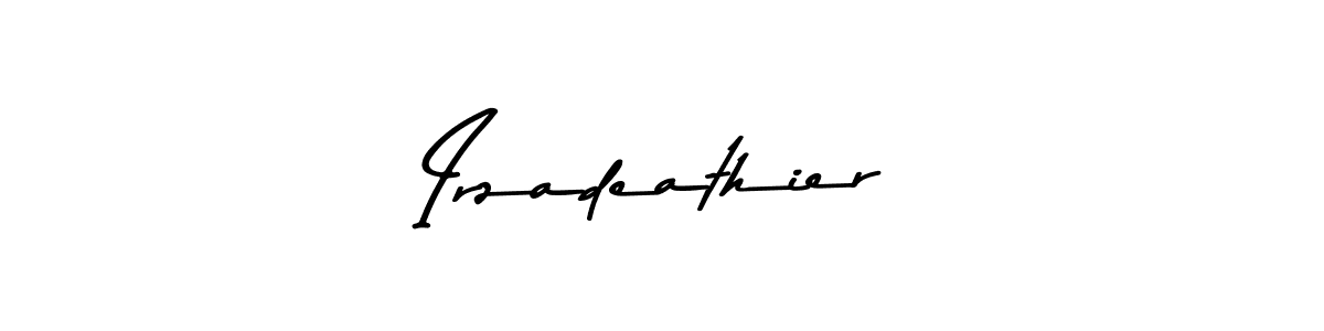 This is the best signature style for the Irzadeathier name. Also you like these signature font (Asem Kandis PERSONAL USE). Mix name signature. Irzadeathier signature style 9 images and pictures png