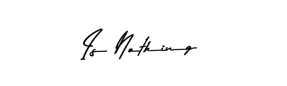 The best way (Asem Kandis PERSONAL USE) to make a short signature is to pick only two or three words in your name. The name Is Nothing include a total of six letters. For converting this name. Is Nothing signature style 9 images and pictures png