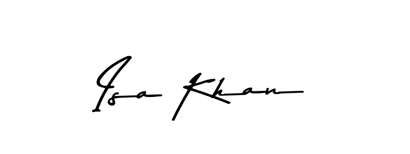 The best way (Asem Kandis PERSONAL USE) to make a short signature is to pick only two or three words in your name. The name Isa Khan include a total of six letters. For converting this name. Isa Khan signature style 9 images and pictures png