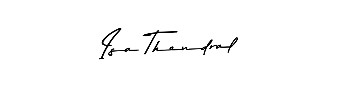 Also You can easily find your signature by using the search form. We will create Isa Thendral name handwritten signature images for you free of cost using Asem Kandis PERSONAL USE sign style. Isa Thendral signature style 9 images and pictures png