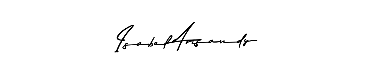 The best way (Asem Kandis PERSONAL USE) to make a short signature is to pick only two or three words in your name. The name Isabel Arisandy include a total of six letters. For converting this name. Isabel Arisandy signature style 9 images and pictures png