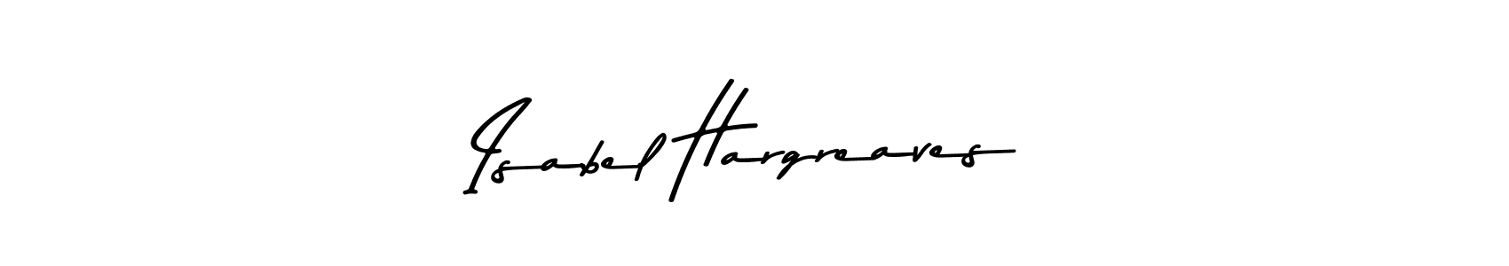 How to make Isabel Hargreaves name signature. Use Asem Kandis PERSONAL USE style for creating short signs online. This is the latest handwritten sign. Isabel Hargreaves signature style 9 images and pictures png