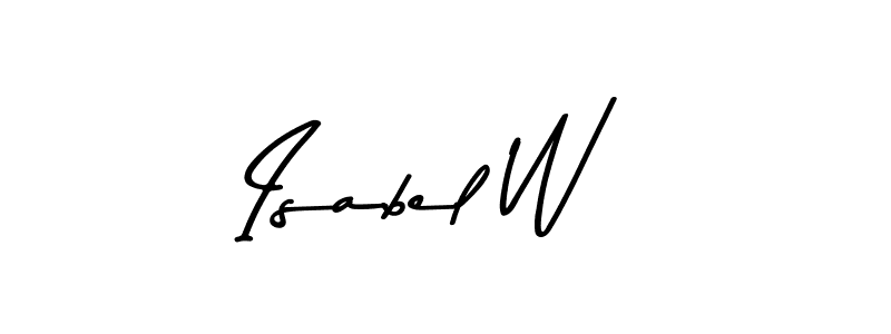 Also we have Isabel W name is the best signature style. Create professional handwritten signature collection using Asem Kandis PERSONAL USE autograph style. Isabel W signature style 9 images and pictures png