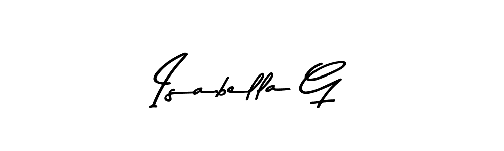 Isabella G stylish signature style. Best Handwritten Sign (Asem Kandis PERSONAL USE) for my name. Handwritten Signature Collection Ideas for my name Isabella G. Isabella G signature style 9 images and pictures png