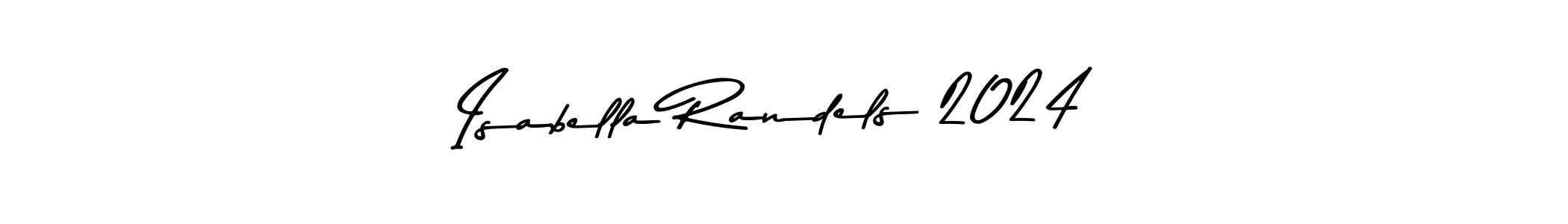 Make a beautiful signature design for name Isabella Randels 2024. With this signature (Asem Kandis PERSONAL USE) style, you can create a handwritten signature for free. Isabella Randels 2024 signature style 9 images and pictures png