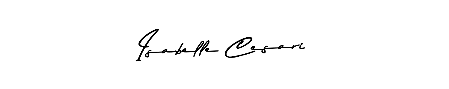 You should practise on your own different ways (Asem Kandis PERSONAL USE) to write your name (Isabelle Cesari) in signature. don't let someone else do it for you. Isabelle Cesari signature style 9 images and pictures png