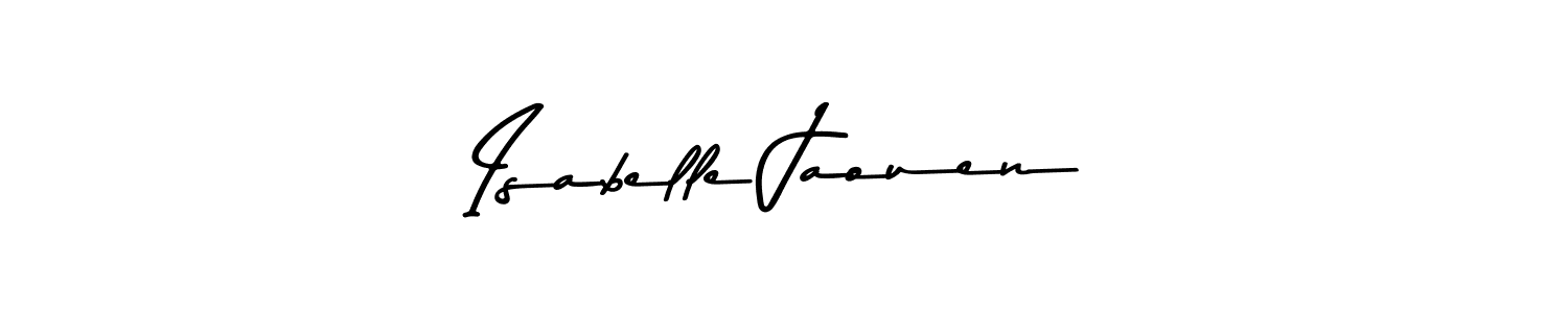 You should practise on your own different ways (Asem Kandis PERSONAL USE) to write your name (Isabelle Jaouen) in signature. don't let someone else do it for you. Isabelle Jaouen signature style 9 images and pictures png