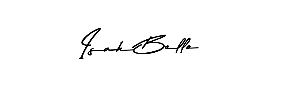 if you are searching for the best signature style for your name Isah Bello. so please give up your signature search. here we have designed multiple signature styles  using Asem Kandis PERSONAL USE. Isah Bello signature style 9 images and pictures png