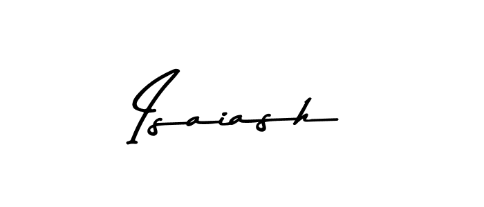 How to make Isaiash name signature. Use Asem Kandis PERSONAL USE style for creating short signs online. This is the latest handwritten sign. Isaiash signature style 9 images and pictures png