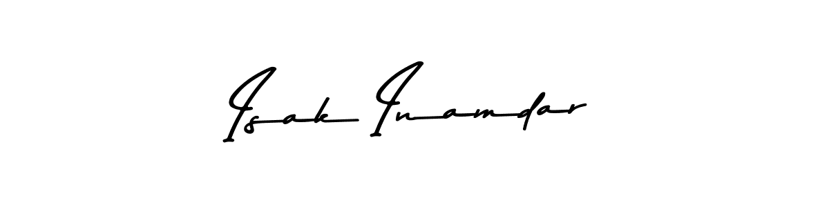 Here are the top 10 professional signature styles for the name Isak Inamdar. These are the best autograph styles you can use for your name. Isak Inamdar signature style 9 images and pictures png