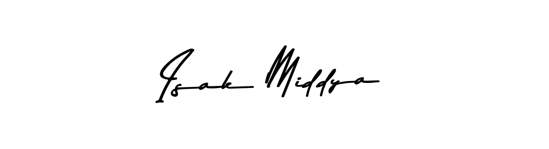 Design your own signature with our free online signature maker. With this signature software, you can create a handwritten (Asem Kandis PERSONAL USE) signature for name Isak Middya. Isak Middya signature style 9 images and pictures png