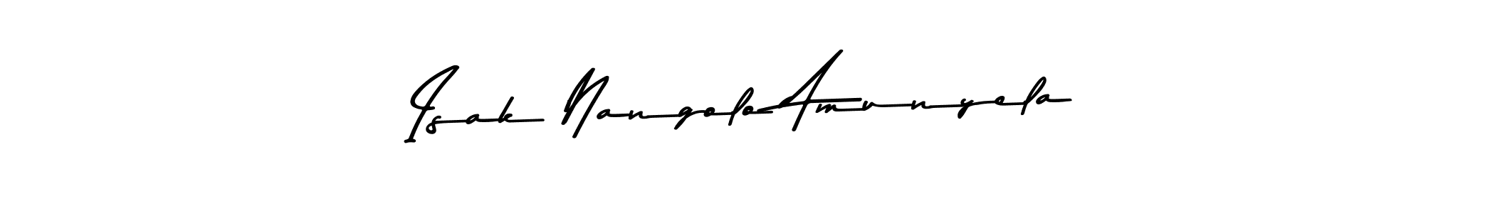 Isak Nangolo Amunyela stylish signature style. Best Handwritten Sign (Asem Kandis PERSONAL USE) for my name. Handwritten Signature Collection Ideas for my name Isak Nangolo Amunyela. Isak Nangolo Amunyela signature style 9 images and pictures png