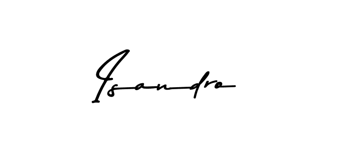 Design your own signature with our free online signature maker. With this signature software, you can create a handwritten (Asem Kandis PERSONAL USE) signature for name Isandro. Isandro signature style 9 images and pictures png