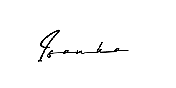 How to make Isanka name signature. Use Asem Kandis PERSONAL USE style for creating short signs online. This is the latest handwritten sign. Isanka signature style 9 images and pictures png