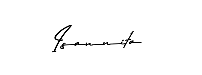 How to make Isannita signature? Asem Kandis PERSONAL USE is a professional autograph style. Create handwritten signature for Isannita name. Isannita signature style 9 images and pictures png