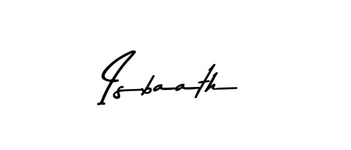 Similarly Asem Kandis PERSONAL USE is the best handwritten signature design. Signature creator online .You can use it as an online autograph creator for name Isbaath. Isbaath signature style 9 images and pictures png