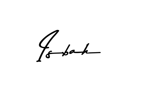 Make a beautiful signature design for name Isbah. Use this online signature maker to create a handwritten signature for free. Isbah signature style 9 images and pictures png